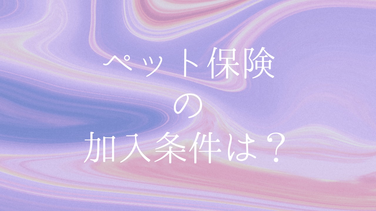 ペット保険の加入条件は 持病があっても入れる ペット保険のトリセツ